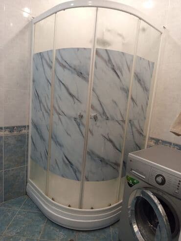 duş kabine: Dördkünc-qövs formalı duş kabinası - Forma: künc yerləşdirmə üçün — 1