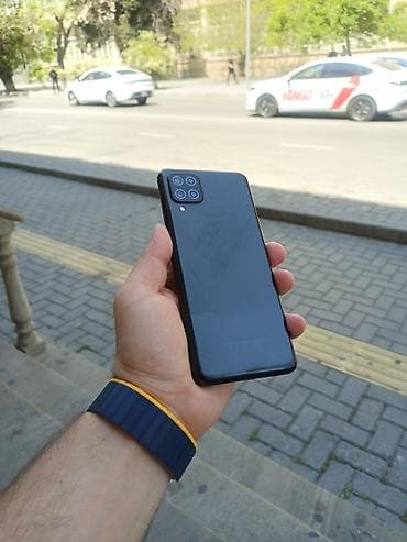 galaxy a54: Samsung Galaxy A12, 64 GB, rəng - Qara, Zəmanət, Sensor, Barmaq izi — 1