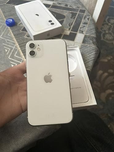 televizor kreditle satisi: IPhone 11, 128 GB, Ağ, Face ID — 1