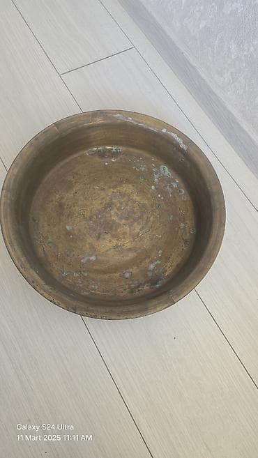 nur çörək: Misdən və qalaylı misdən hazırlanmış köhnə mətbəx ləvazimatları dəsti — 3