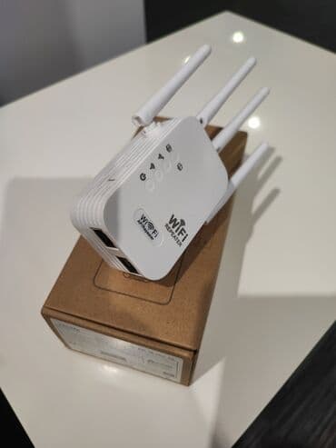 Mətbəx texnikası: Wi‑Fi Repeater - 4 ədəd antena – siqnalın əhatə dairəsini — 4