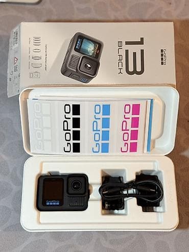 Videokameralar: GoPro HERO 13 Black action kamera Xüsusiyyətlər: - Video: 5.3K yüksək — 2