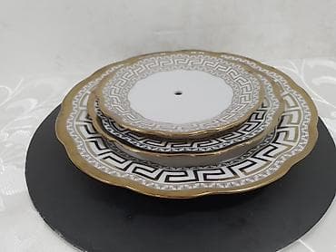 Tort və şiriniyyat qabı, rəng - Ağ, Farfor, Azərbaycan