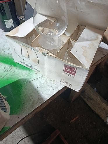 ag gilas murebbesi: Qədəhlər, Şüşə, 6 ədədli dəst — 2