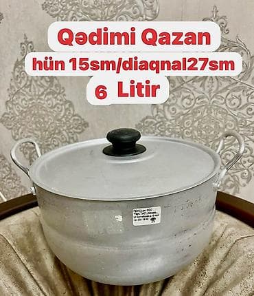 soba: Qazan, rəng - Gümüşü, Alüminium, 5-dən çox l, Rusiya — 1