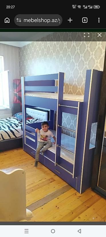 usag beşiyi: Oğlan və qız üçün, Çarpayı, Matras ilə, Siyirməli, Laminat — 1