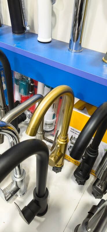 donuz eti: Mətbəx üçün qarışdırıcı kranlar – müxtəlif dizayn və rənglərdə — 1