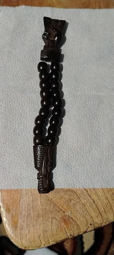Aksesuarlar: Əl oyma dekorativ təsbeh/kəhrəba tipli bəzək əşyası — 1
