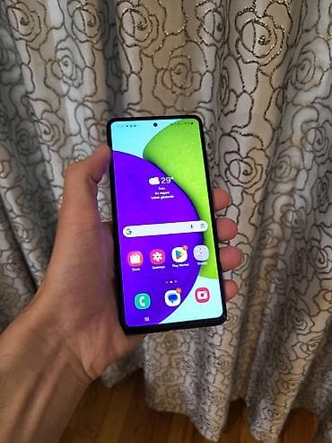 galaxy tab a8: Samsung Galaxy A52, rəng - Bənövşəyi, Sensor — 3