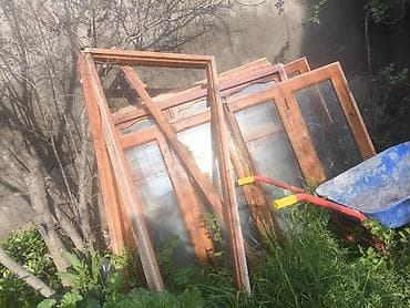 poluq taxta: Taxta qapı və pəncərə dəstləri - Material: tam ağac çərçivələr — 2