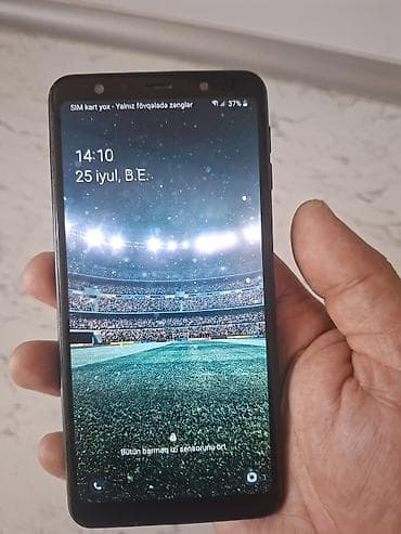 samsung a10e: Samsung Galaxy A7 2018, 128 GB, rəng - Qara, İki sim kartlı — 4