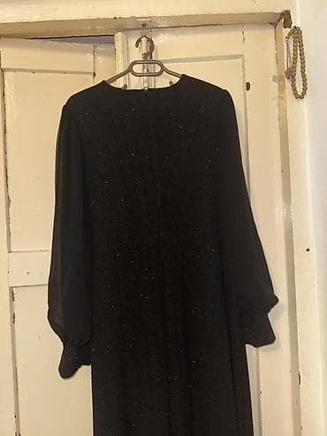 qara don: Qara rəngli zərli ziyafət donu -Ölçü: 50 - Klassik qara tonlarda — 6