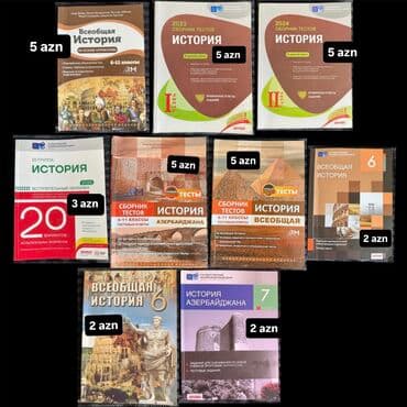 Тесты по истории Азербайджана/всеобщей истории !!!Во всех в книгах lalafo.az -da Тесты по истории Азербайджана/всеобщей истории !!!Во всех в книгах