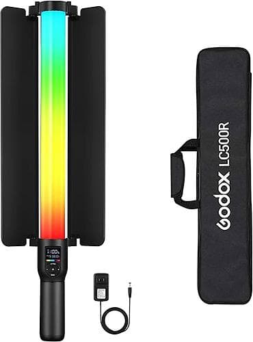 canon eos 600d: Godox LC500R RGB LED işıq çubuğu - Portativ “light stick” dizaynı — 1