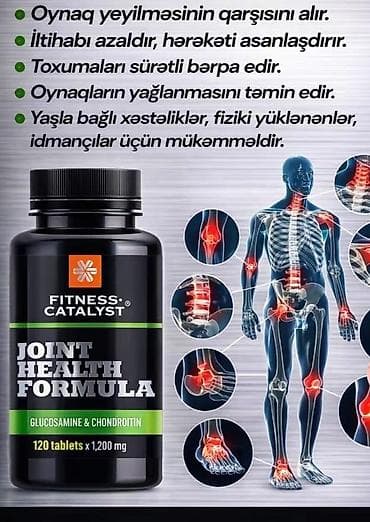sustal tablet: Məhsul: Fitness Catalyst – Joint Health Formula Tərkib: Glukozamin — 1