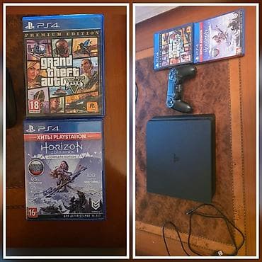 horizon ps4: PS4 Slim oyun konsolu dəsti - Konsol: Sony PlayStation 4 Slim (qara — 1