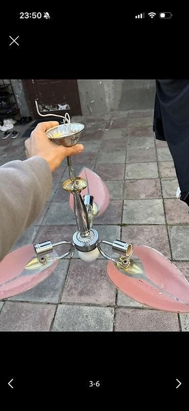 omid cilciraq: Çılçıraq, 3 lampa, Metal — 3