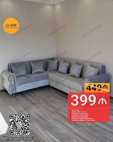 Künc divan, Açılan, Bazalı, Parça, Şəhərdaxili pulsuz çatdırılma