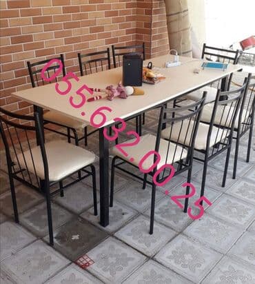 пластиковые столы и стулья бишкек: Mətbəx üçün stol stul desti, kuxna üçün masa və oturacaqlar dəstləri — 7
