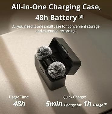 Музыкальные инструменты: DJI Mic Mini – simsiz mikrofon sistemi (2TX + 1RX + Şarj Qutusu) — 3