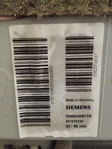 siemens sl65: Qabyuyan maşın Siemens, Tam qabaritli (60 sm.), Quraşdırılan — 2