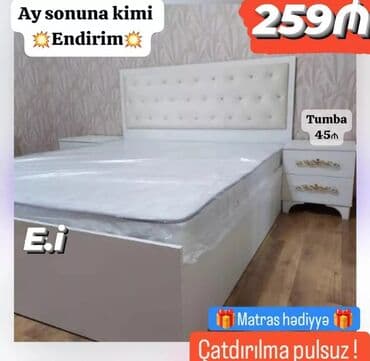 taxt sumqayıt: Yeni, İkinəfərlik çarpayı, Bazasız, Matras ilə, Siyirməli, Azərbaycan — 10