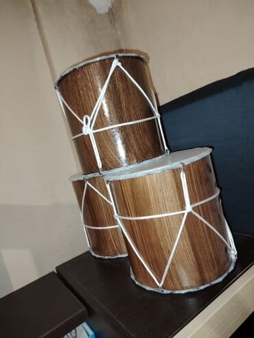 Qaval-davul tipli zərb alətləri dəsti 3 ədəd YENİ eyni ölcüdə ✅tək tək