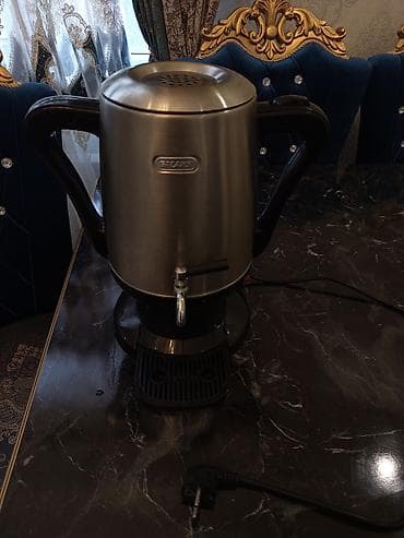 Elektrik samovar/çayçı – paslanmayan polad korpuslu, kranlı - Brend
