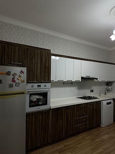 Metbex mebeli 1100 azn, olcu 5 metr, uzeri mermer, ustunde soyuducu