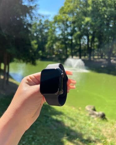 микрофон купить в баку: Новый, Смарт часы, Apple, Сенсорный экран, цвет - Черный — 2