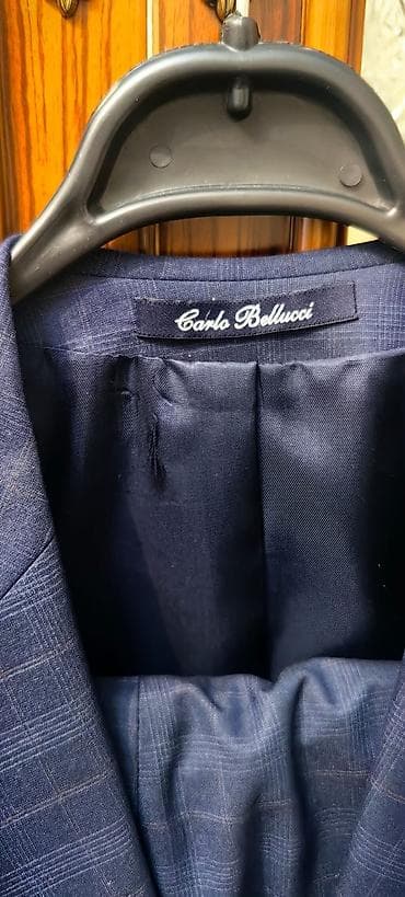 cins etek: Carlo Bellucci kişi kostyumu - Rəng: tünd göy (navy), zərif — 7