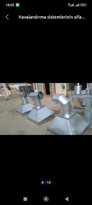 Havalandirma Zontlarin ve Kabab Manqallari Hazirlanmasi, Her Ölçüde ve — 3