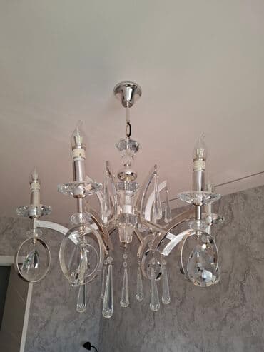 Pərdə və jalüzlər: Led Çılçıraq, 6 lampa, Metal — 2