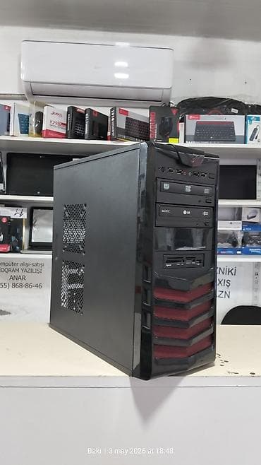 Masaüstü kompüterlər və iş stansiyaları: Plata ddr3 775 Giqabayt firması Ram ddr3 6 Gb (4+2) Prosessor; intel — 3