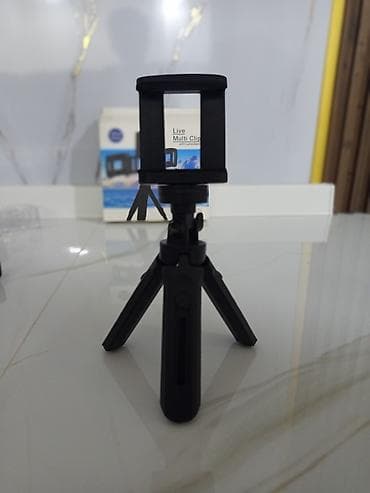 3-in-1 “Live Multi Clip” stolüstü tripod və telefon tutacağı -