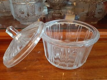 mürəbbə qabi: Sovetin tep teze,iwledilmeyib,qapaqli,iri,qalin,agir 2 eded — 3