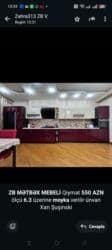 embawood hezi aslanov: *ZB* *MƏTBƏX MEBELİ* Qiymət *550 AZN* ölçü *6.3* üzerine *moyka* — 1