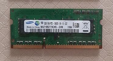 ram ddr2 notebook: Operativ yaddaş (RAM) Samsung, 2 GB, < 1333 Mhz, DDR3, Noutbuk üçün — 1