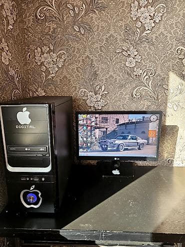 Modemlər və şəbəkə avadanlıqları: Masaüstü kompüter + monitor seti Xüsusiyyətlər: - RAM: 4 GB - Korpus — 3