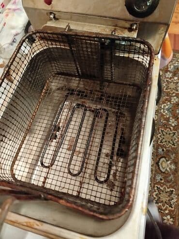 Duxovkalar: Elektrik fritöz - Paslanmayan polad korpuslu, masada istifadə üçün — 2