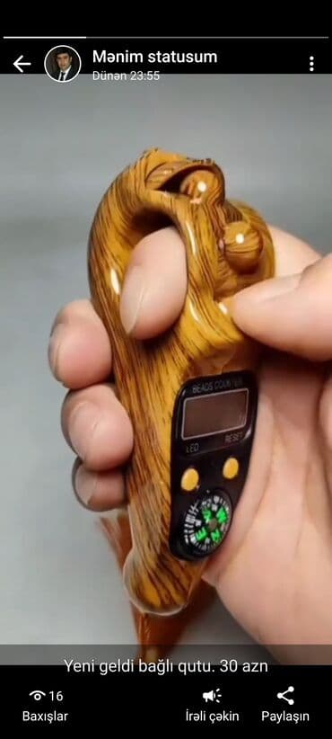 Сумки: Zikr etmək üçün təsbeh və kompasi var — 1