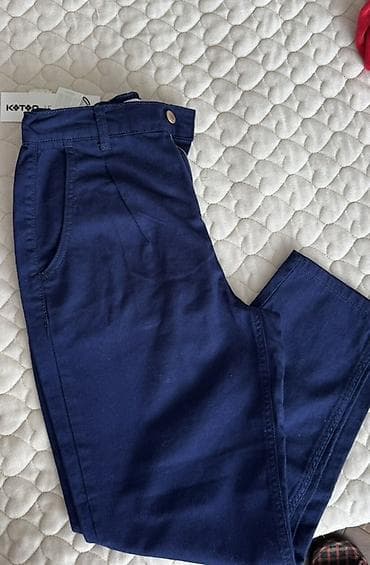 topdan geyim: Qadın geyim dəsti - Koton markalı mavi jeans: klassik 5 ciblə — 3
