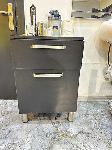 ofis desti: Qara rəngli mebel dəsti – salon və ofislər üçün praktik saxlama həlli — 2