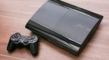 sup game box: Sony PlayStation 3 (PS3) Super Slim oyun konsolu - Rəng: Qara, parlaq — 1