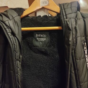 Пальто: Мужское пальто, Defacto, L, цвет - Черный — 3