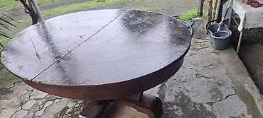 Qonaq masası, Açılmayan, Taxta, Yumru masa