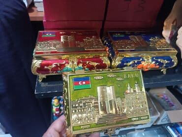 qiz ucun hediyyeler: Məhsul: Bakı/Azərbaycan temalı suvenirlər - Metal qabartmalı xatirə — 1