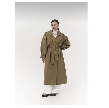 pasta roza: Qadın trençkot – zeytun/xaki rəngində, uzun kəsim. Astaelıdır. Mai — 1
