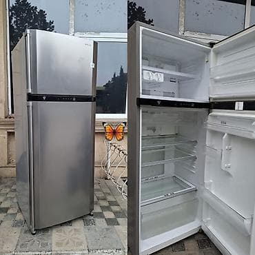 Ra.SAMİRƏ kod ³⁰🦋 Şarp soyuducu nofrost boz böyük 580m Yazılı şəkildə