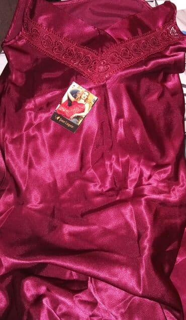 Great Wall: Şener Lingerie – Bordo rəngli gecə dəsti - Brend: Şener Lingerie - — 2